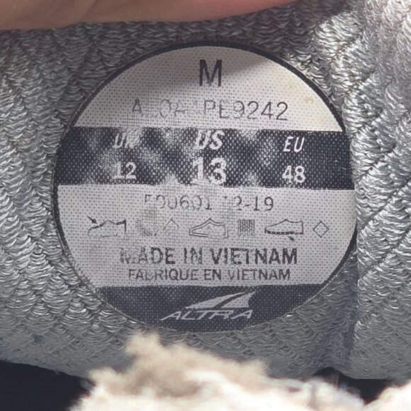 Altra Timp 2 Mens Size 13 Black Blue Athletic Shoes Running Walking Hiking - Picture 5 of 13